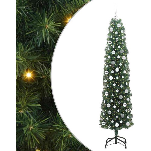  Umjetno božićno drvce Zelena 210 cm PVC i čelik i plastika Slike