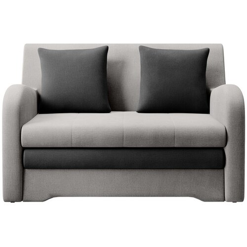 ELTAP Svijetlo siva/antracitno siva baršunasti sklopiva sofa 130 cm Ario – Cijene
