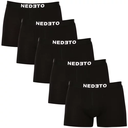 Nedeto 5PACK men's boxers Nedeto black (5NDTB001-brand)