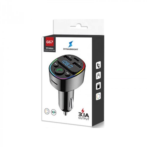 FM Transmiter G67 2x USB+tip C 3.1A led lights Cijene