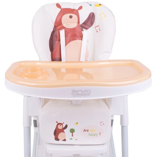 Jungle hranilica za bebe teddy beige bear, 6m+ Slike