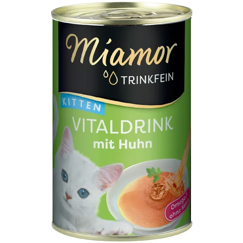 Miamor Trinkfein vitalni napitek 24 x 135 ml - Kitten s piščancem