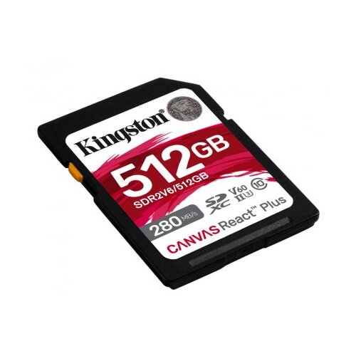 Kingston Technology 512GB Canvas React Plus SDXC UHS-II 280R /150W U3 V60 for Full HD /4K Cene