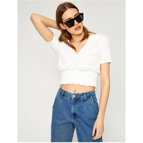 Koton T-Shirt - Ecru - Regular fit Slike
