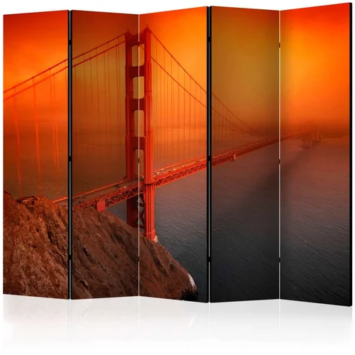  Paravan u 5 dijelova - Golden Gate Bridge II [Room Dividers] 225x172