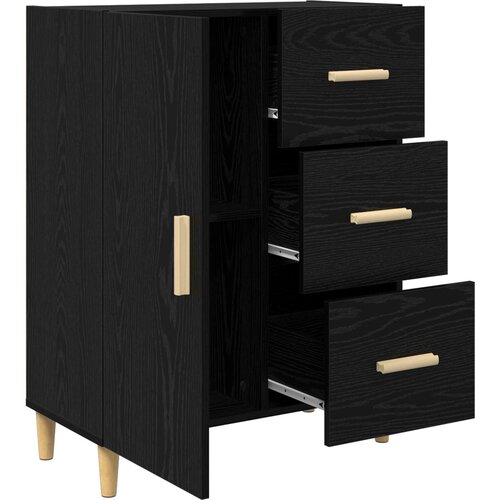  Kreveta Crni hrast 69,5 x 34 x 90 cm Konstruirano drvo Slike