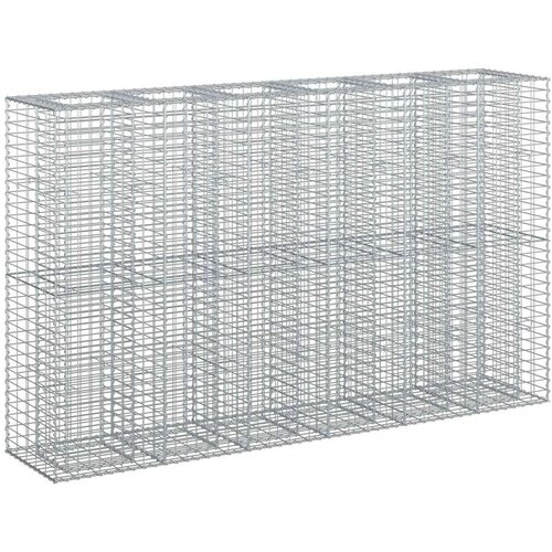  Gabionski uzdignuti krevet 3 pcs Srebrno 250 x 50 x 150 cm Cijene