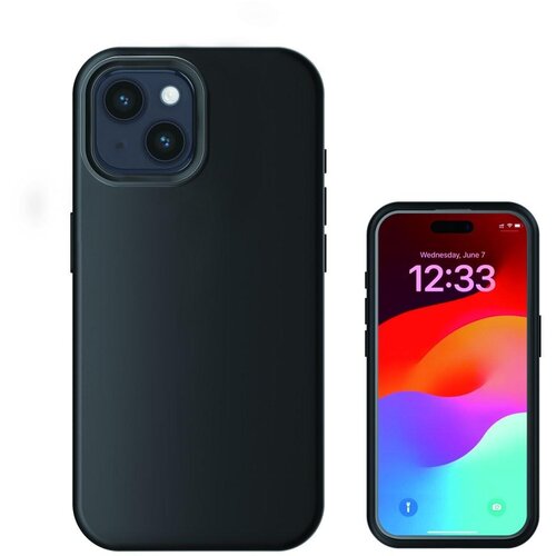 4SMARTS Silikonska za&amp;scaron;čita iPhone 15 Črna, (5000533435) Slike