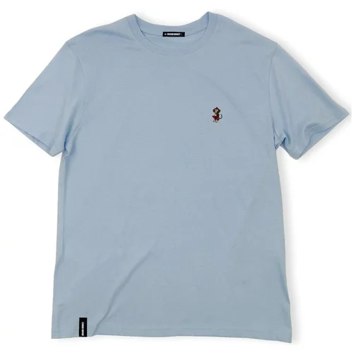 Organic Monkey Majice & Polo majice Monkey Watch T-Shirt - Blue Macarron Modra