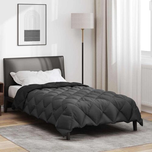  Zimska posteljnina Črna in anthracit 220 x 155 cm Mikrovlakna, (5000147426) Cene