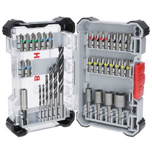 Bosch Set Extra Hard nastavaka za odvrtač i PRO Wood burgija za drvo, providna kutija, 35 kom. ( 2607017725 ) Cene