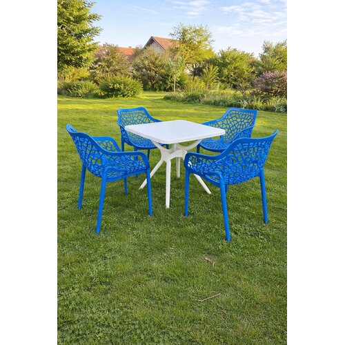 Modena Ba&amp;scaron;tenski set Viva - Sto 70x70 + 4 stolice | Vi&amp;scaron;e boja Slike