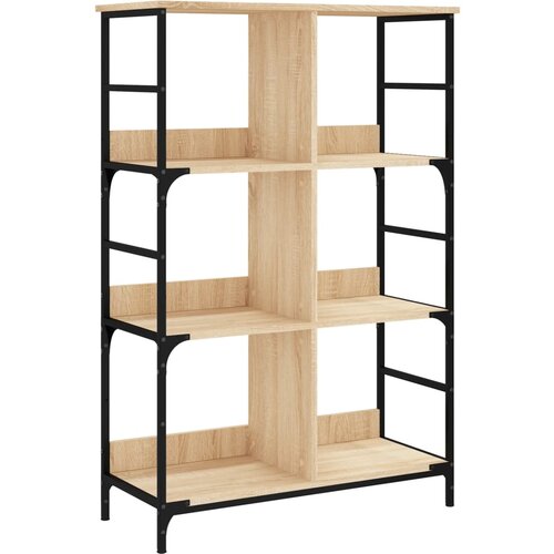 VidaXL Knjižna polica sonoma hrast 78,5x33x117,5 cm inženirski les, (20978519) Slike