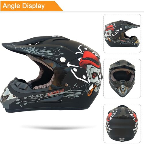Prolinetech Kaciga za Qvad-BMX-Cross PLT/HE-SKULL_S Slike