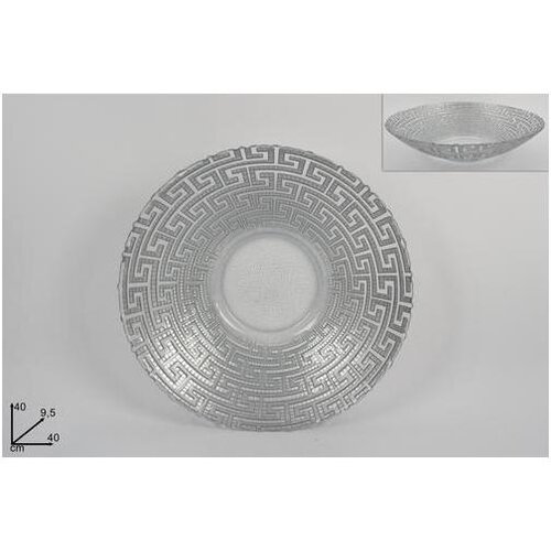 Zdjela 40CM STAKLO SREBRNA XNA21013641 Slike