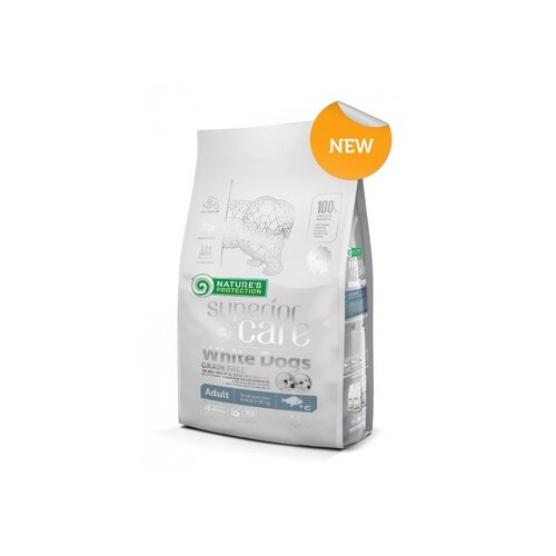 Nature's Protection hrana za male bele pse, bela riba, 10kg Slike
