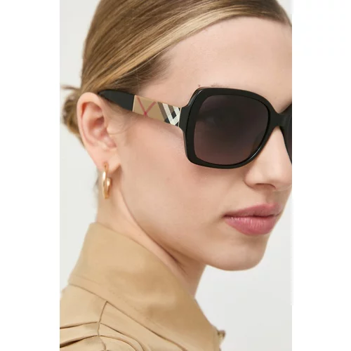 Burberry Sončna očala ženska, črna barva