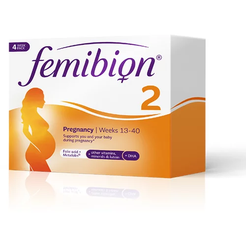 Femibion 2, tablete in kapsule za podporo v nosečnosti od 13. tedna do rojstva