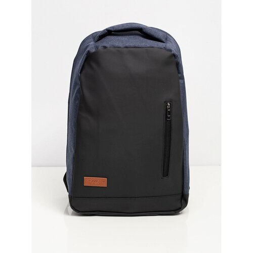 Fashion Hunters Dark blue laptop backpack Slike