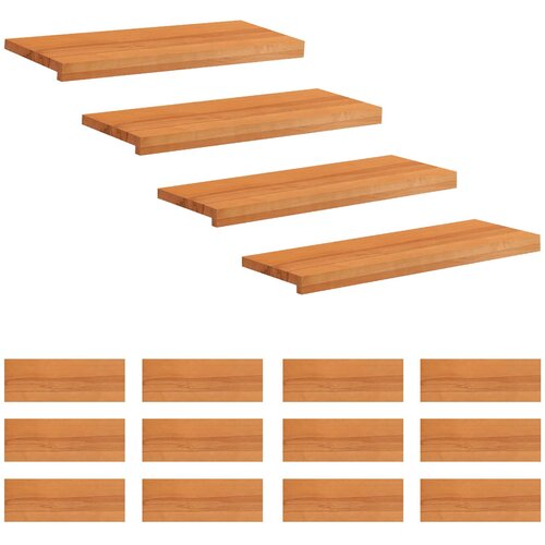 Step treads 16 kom. 80 x 30 x 2 cm Svijetlosmeđa Cijene