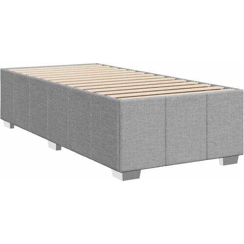  Boxspring krevet s madracem Svjetlosiva 100 x 200 cm Tkanina - Svjetlosiva 100 x 200 cm Dizajn linija Slike