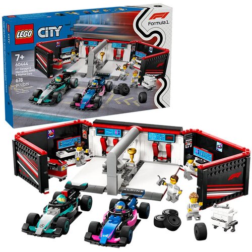 Lego City: Avtomehanična delavnica F1 ter dirkalnika Mercedes-AMG in Alpine Cene