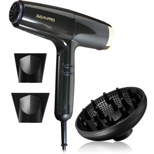BaByliss PRO Falco Hair dryer BLACK & GOLD sušilnik za lase z vgrajeno funkcijo ionizacije 1 kos Cene
