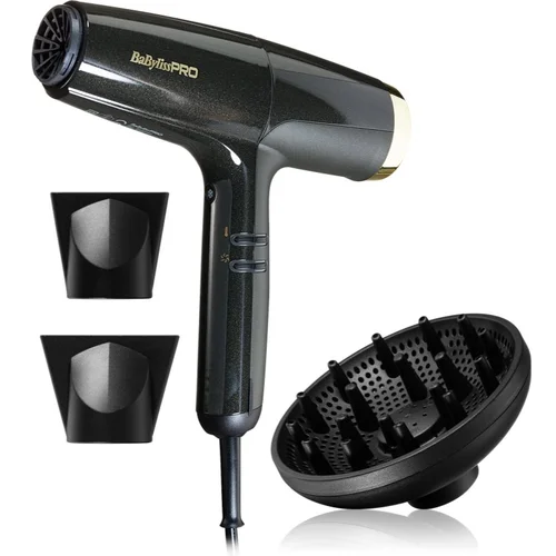 BaByliss PRO Falco Hair dryer BLACK & GOLD sušilo za kosu s integriranom funkcijom ionizacije 1 kom