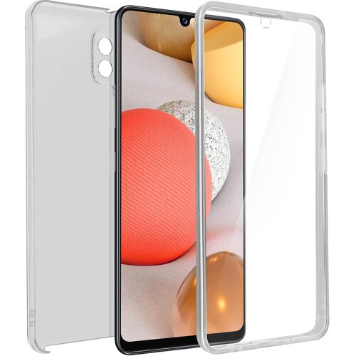 AVIZAR Samsung Galaxy A42 5G 360&deg; Integral Ovitek: mehka sprednja stran in trda zadnja stran - prozorna, (20626176) Cene