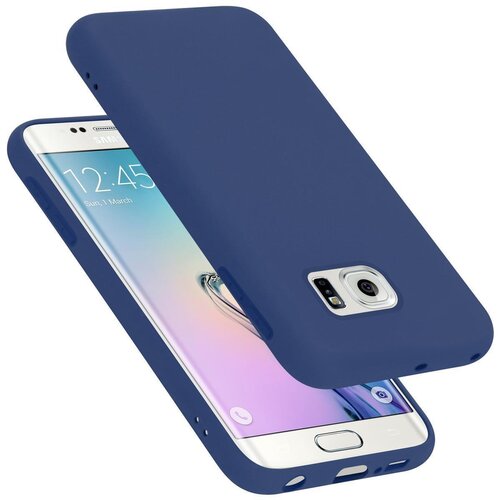 Cadorabo Case, združljiv s Samsungom v tekoči modro - za&amp;scaron;čitni pokrov, narejen iz fleksibilnega silikona TPU, (20588947) Slike