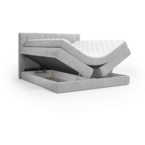 Esposa BOXSPRING POSTELJA 180 cm x 200 cm , tekstil siva Slike