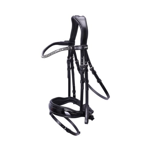 Schockem&amp;ouml;hle Sports Uzda Siena, black/patent/grey Slike