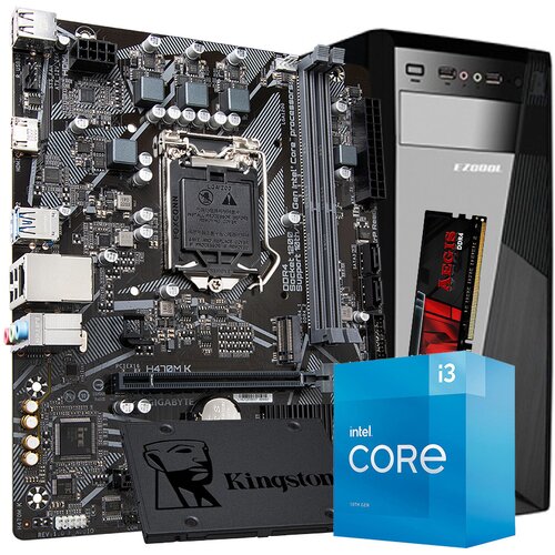  GNC OFFICE i3-10105 3.70GHz , MB H470, RAM 16 GB DDR4 2666 MHz, SSD 480 GB, Kući&amp;scaron;te GNC + EZ Cool napojna 500W, NO OS, 2Y Slike