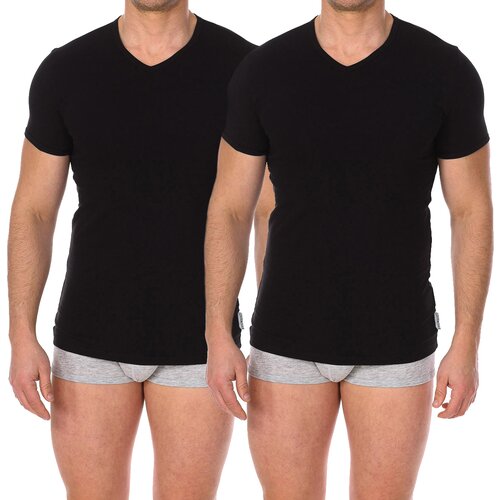 Bikkembergs Majice s kratkimi rokavi BKK1UTS02BI-BLACK Črna Cene