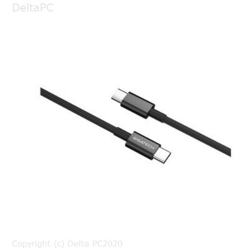 C na C kabel Gigatech C47 1m, 65W, crni Cene