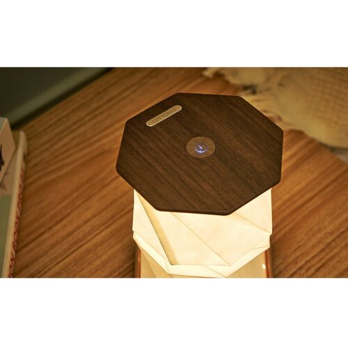 Gingko smeđa led stolna lampa (visina 18 cm) twist hexagon &amp;ndash; Slike