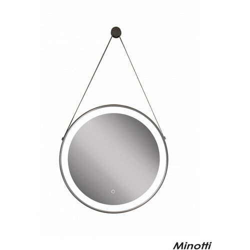 Minotti ogledalo led sa kožnim kaišem ø70cm H-001-70 Slike