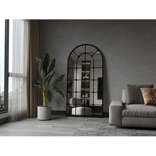 Hanah home Podno ogledalo Ovalis, 90 cm x 180 cm, Crno Cijene