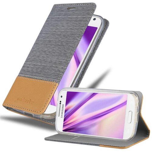 Cadorabo Ohi&scaron;je, združljiv s Samsungom v svetlo sivo rjavi barvi - za&scaron;čitni pokrov z magnetnim zapiranjem, stoječo funkcijo in režo za kartico, (20571997) Cene