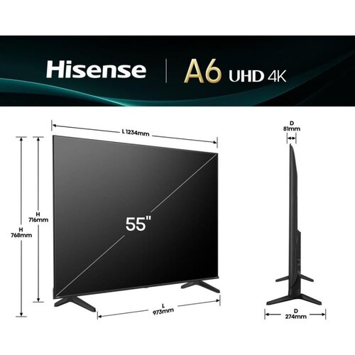 Hisense 55 inča 55A6Q 4K UHD LED Smart TV Cene