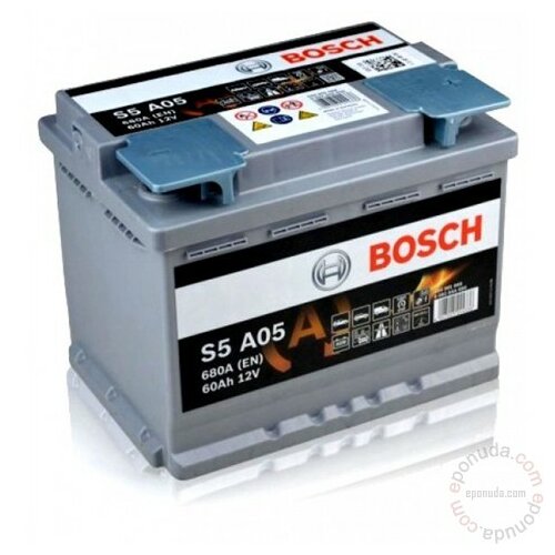 Bosch S5 A05 60Ah 680A akumulator Slike