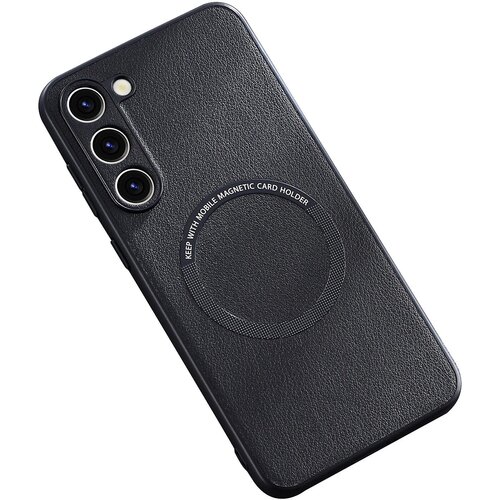INORCO Za Samsung Galaxy S23 PU usnjeno ohi&amp;scaron;je TPU+PC hrbtni pokrov telefona združljivo s polnilnikom MagSafe, (22035884) Slike