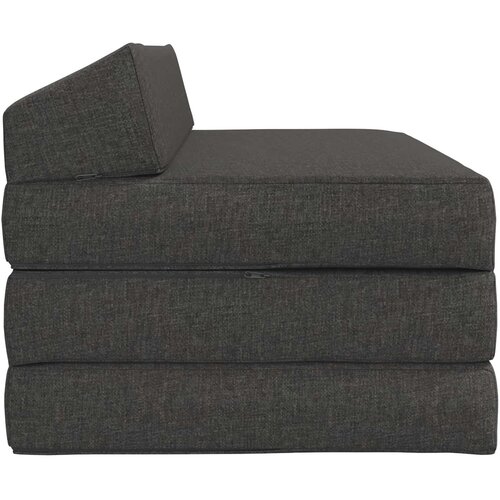 SOFA na razvlačenje Tamnosiva 120 x 60 x 49 cm Tkanina Slike