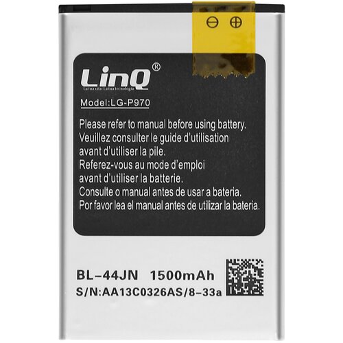 LINQ Notranja baterija za LG Optimus Black P970 Kapaciteta 1500mAh, Bela, (5000070627) Slike