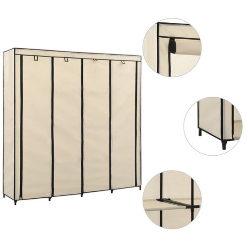  Ormar s 4 odjeljka krem 175 x 45 x 170 cm Cene