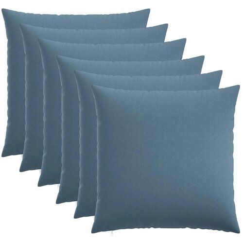  Presvlaka za jastuk 6 kom. HEERLEN Traper plava 70 x 70 cm - Traper plava 70 x 70 cm 6 Slike