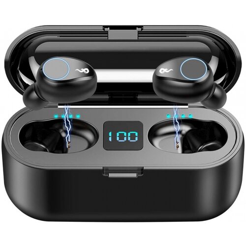 Tws bluetooth slu&amp;scaron;alka F9,5 črne Slike