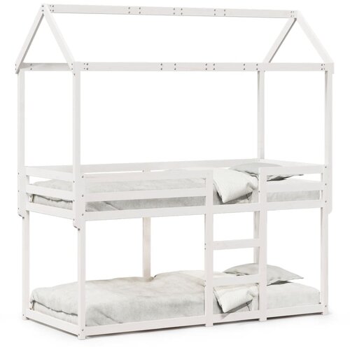 vidaXL Pograd s streho bel 75x190 cm trdna borovina Cene