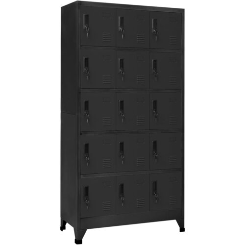 vidaXL Omara s ključavnico antracitna 90x40x180 cm jeklo Cene