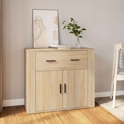  Komoda boja hrasta sonome 80 x 33 x 70 cm od konstruiranog drva Cijene